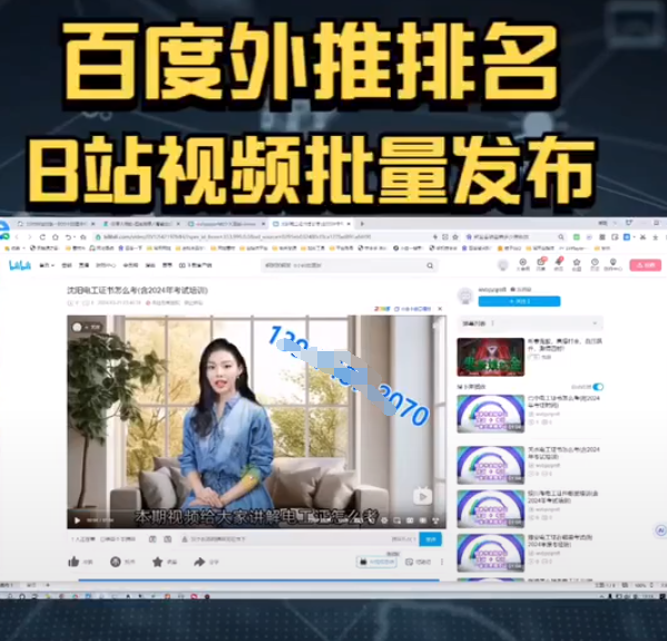 代发哔哩哔哩B站视频收录多少钱
